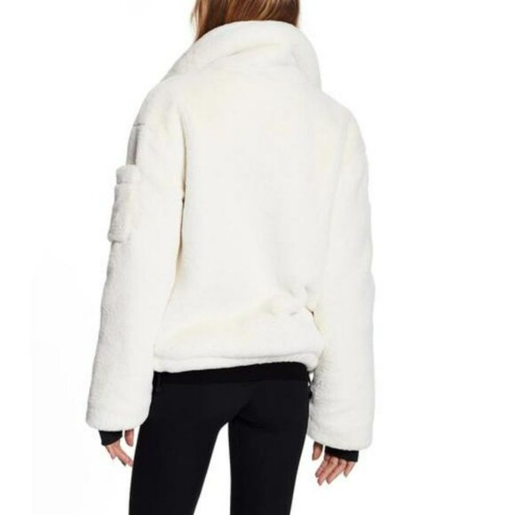 SAM. Faux Fur Denver Jacket in Ivory - Picture 3 of 16